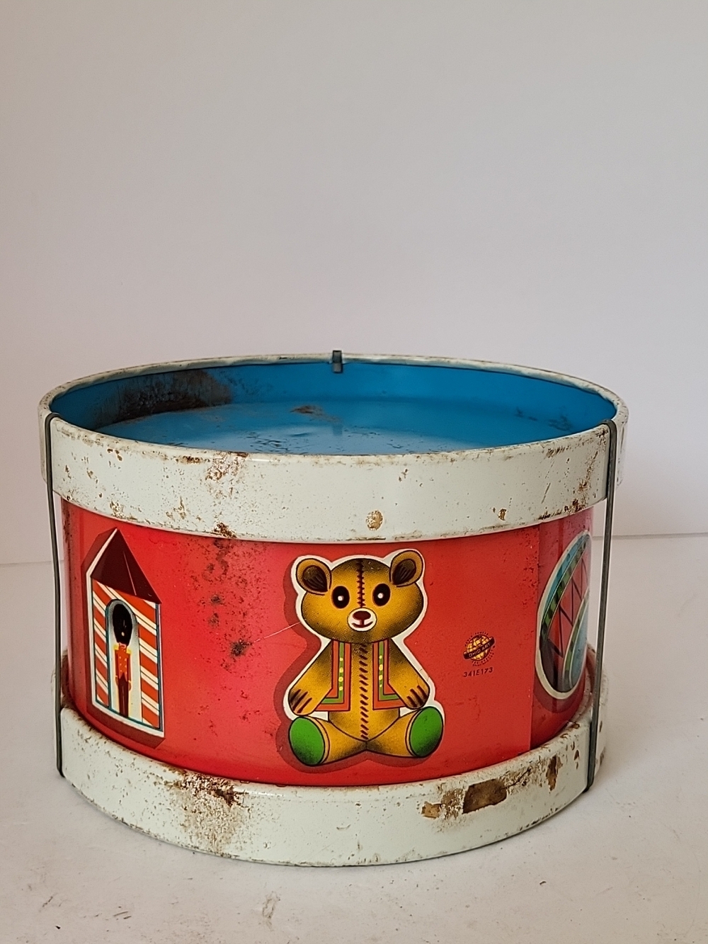 1960s Vintage Toy Tin Litho Drum Ohio Art